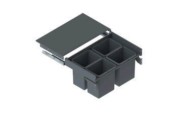 Відро для сміття REJS Slim Box 80 H=410 направляюча L-500 графіт (А) WE14.1944.01.924 фото